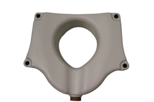 Raised Toilet Seat with Removable Arms 5” Height