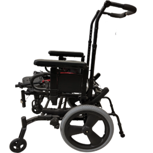 Quickie SR45 Tilt Wheelchair 14×18 with Red Colored Footrest